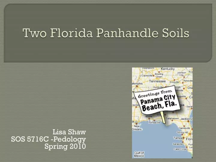 two florida panhandle soils