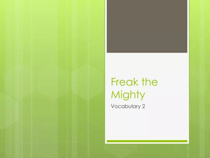 freak the mighty