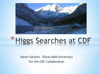 Higgs Searches at CDF