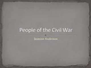 people of the civil war