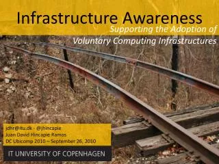 Supporting the Adoption of Voluntary Computing Infrastructures