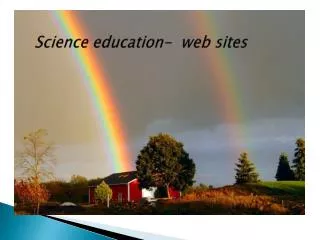 Science education- web sites