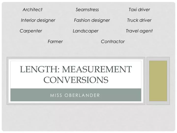 length measurement conversions