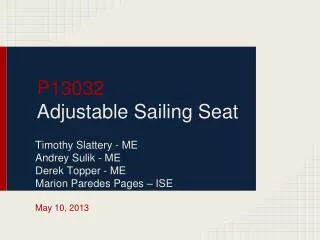 P13032 Adjustable Sailing Seat