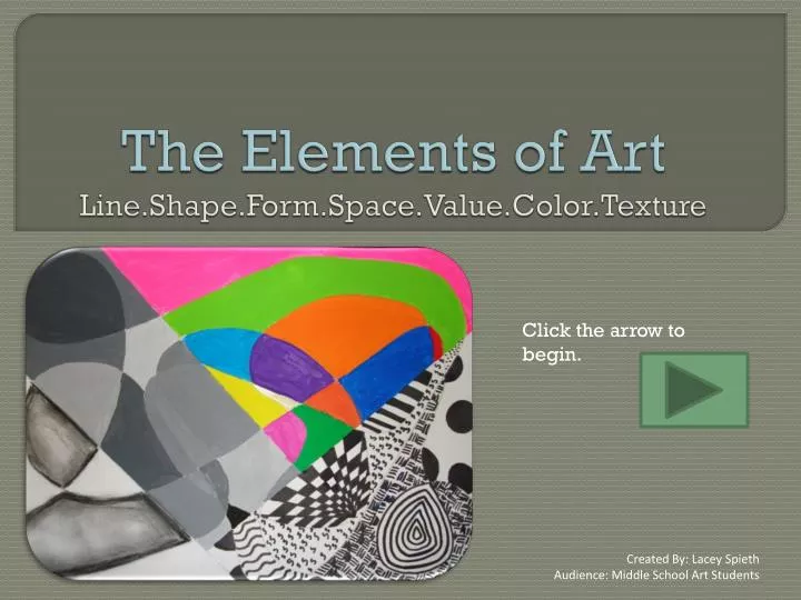 the elements of art line shape form space value color texture