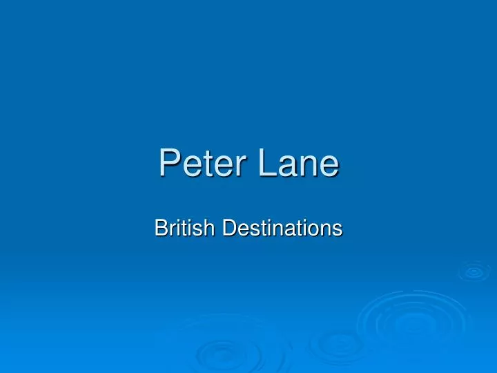 peter lane