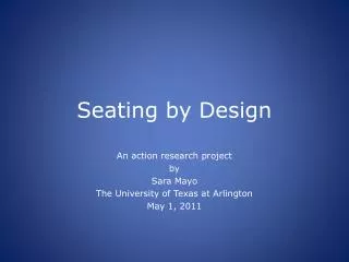 Seating by Design