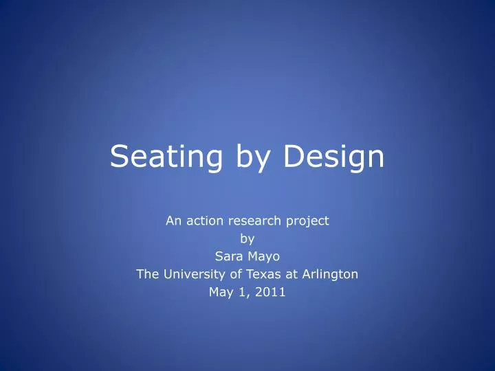 seating by design