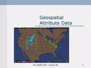 Geospatial Attribute Data