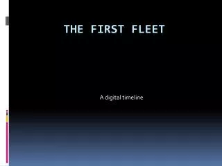 The first fleet