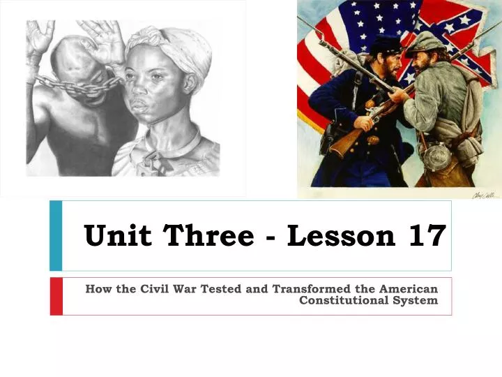 unit three lesson 17