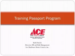 Training Passport Program