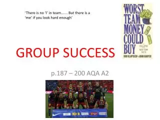 GROUP SUCCESS