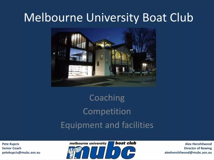 melbourne university boat club