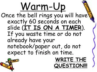 warm up