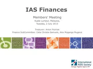 IAS Finances