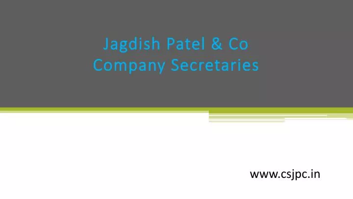 jagdish patel co company secretaries