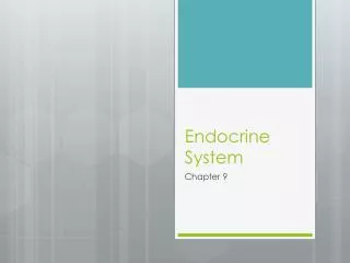 Endocrine System