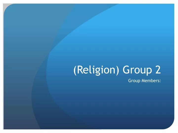 religion group 2