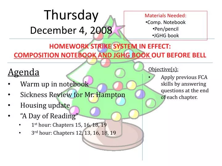 thursday december 4 2008