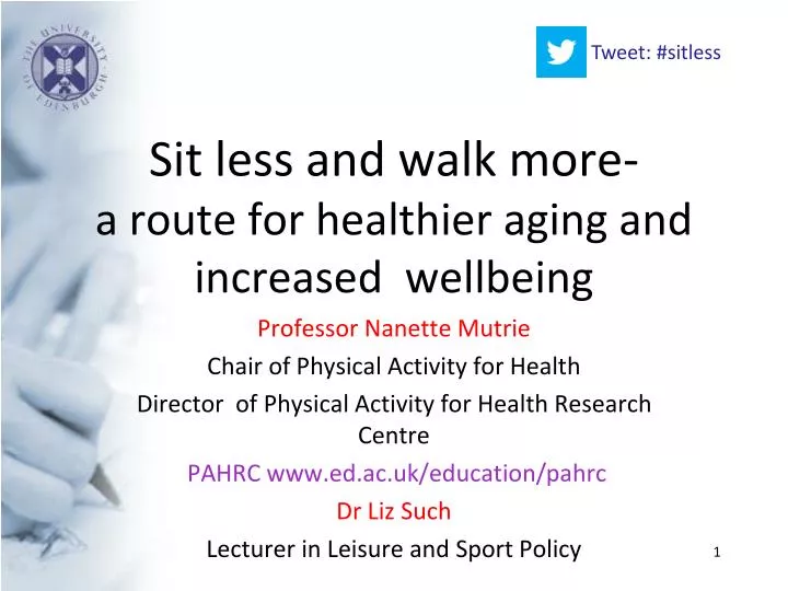 sit less and walk more a route for healthier aging and increased wellbeing