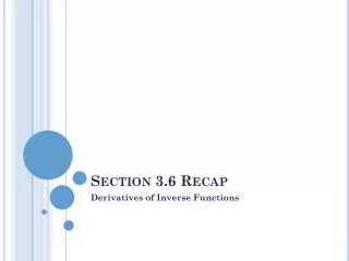 section 3 6 recap
