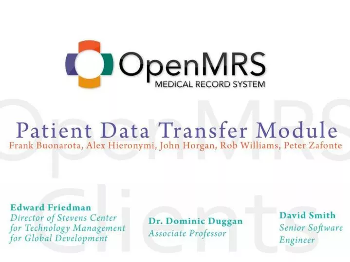 patient data transfer module