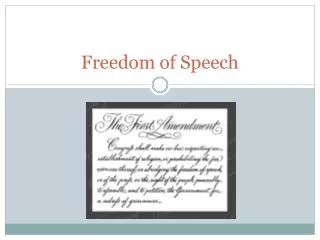 freedom of speech