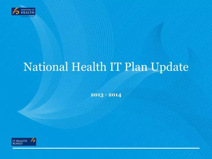 national health it plan update