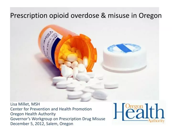 prescription opioid overdose misuse in oregon