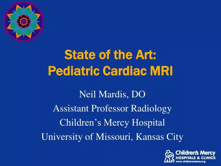 state of the art pediatric cardiac mri