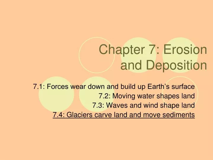 chapter 7 erosion and deposition