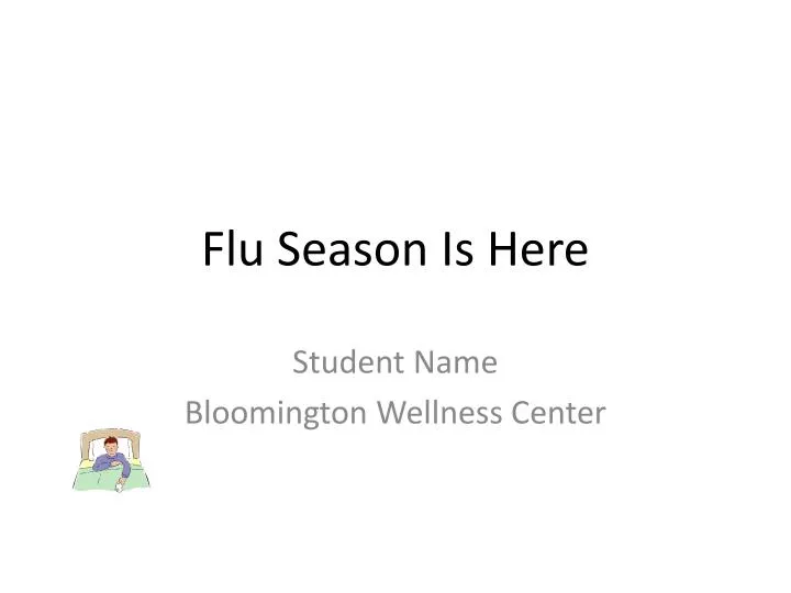 flu season is here