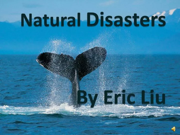 natural disasters by eric liu
