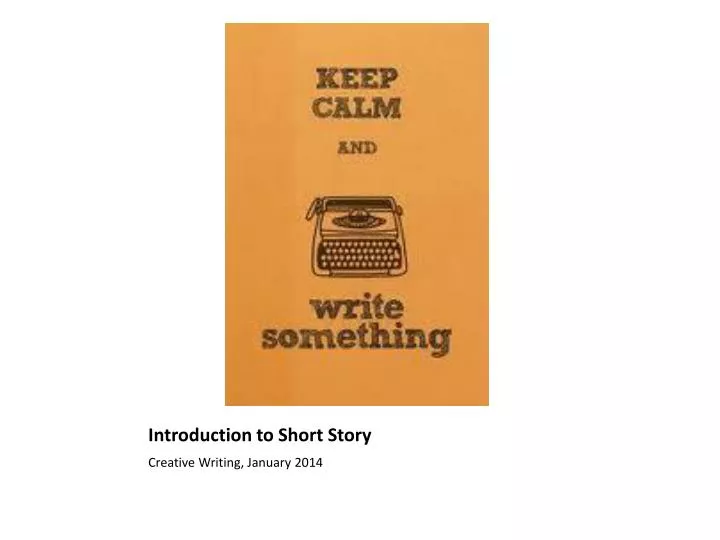 introduction to short story