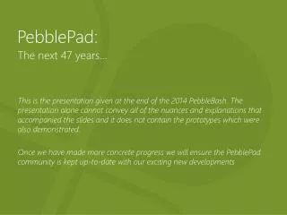 pebblepad