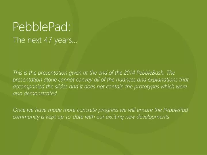 pebblepad