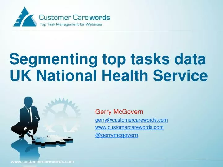 segmenting top tasks data uk national health service