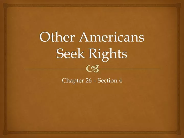 other americans seek rights