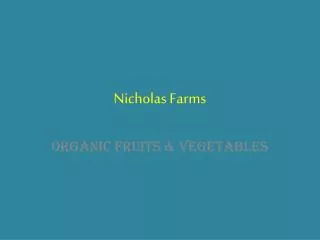 Nicholas Farms