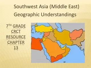 7 th Grade CRCT Resource Chapter 13