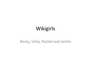 Wikigirls