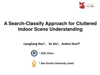 A Search-Classify Approach for Cluttered Indoor Scene Understanding