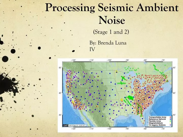 processing seismic ambient noise