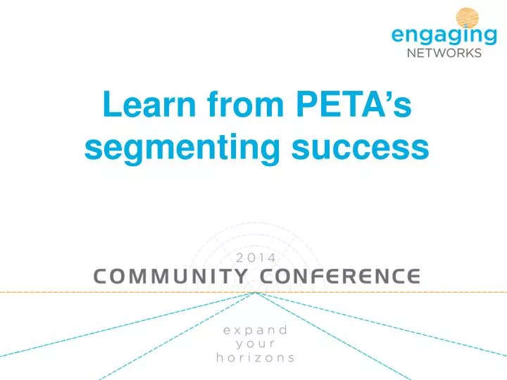 learn from peta s segmenting success