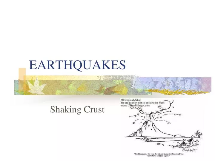 earthquakes