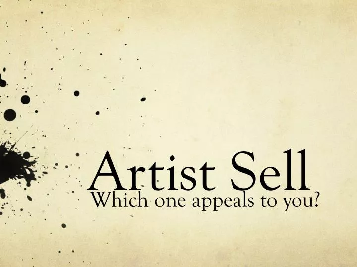 artist sell