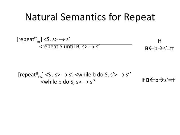 natural semantics for repeat