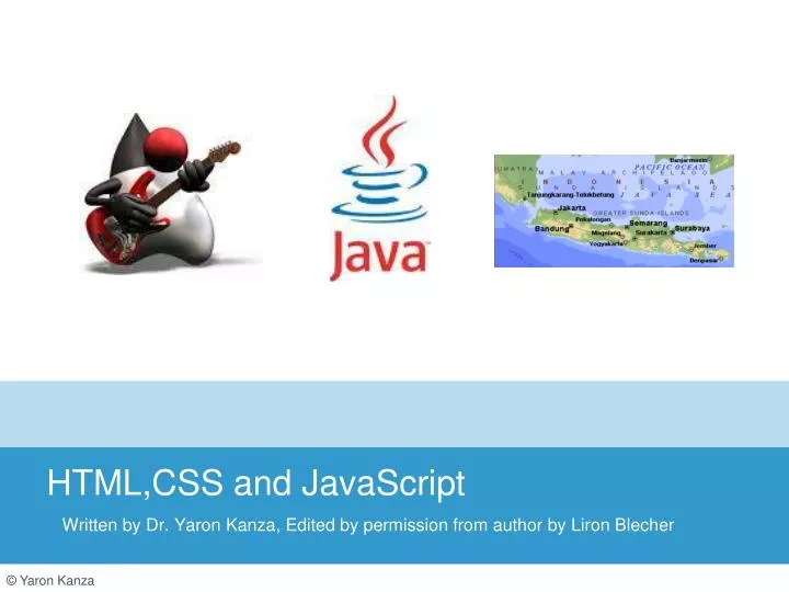 html css and javascript