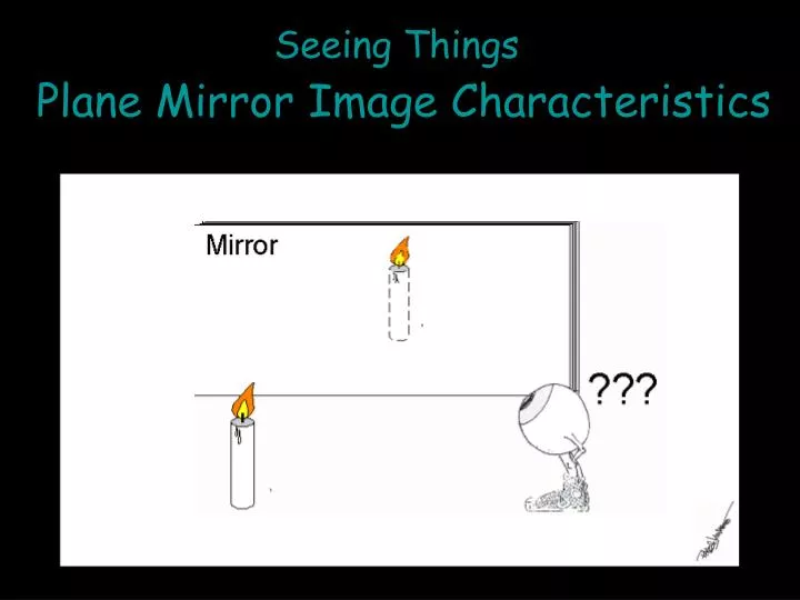 seeing things plane mirror image characteristics